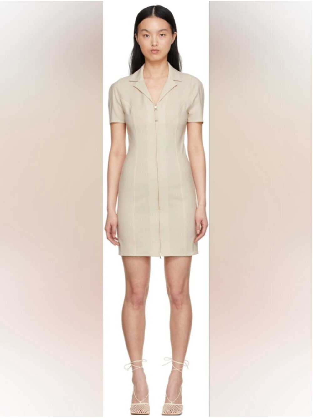 Jacquemus Beige 'La Robe Tangelo' Dress size 0(32) BNWT